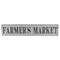Contemporary Home Living 36.5" Horizontal Galvanized Farmers Market Wall Sign